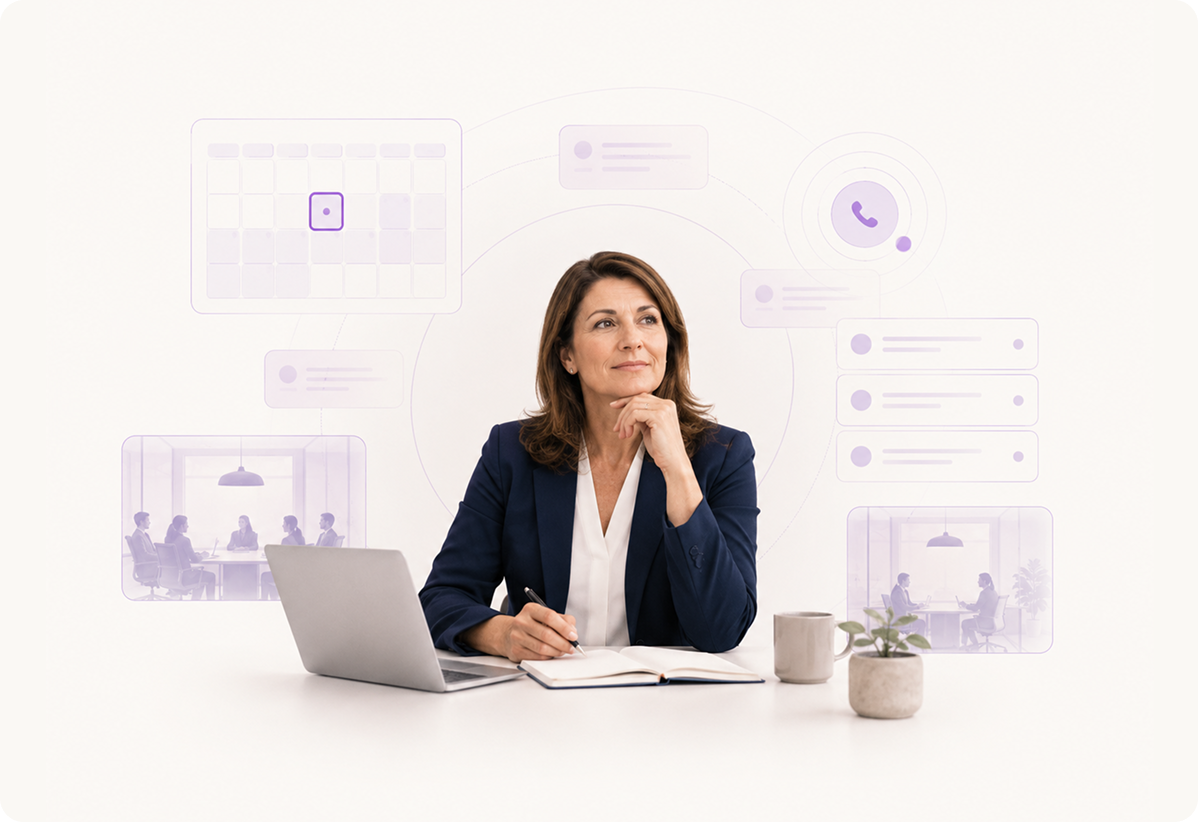 A specialist working at her desk